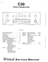 McIntosh C-30 - Service manual